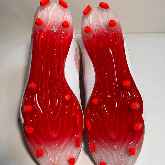 Under Armour Command MC Red and White Athletic Sneakers NWOT - Picture 7 of 8